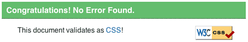CSS validando